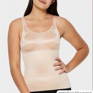 Ruby Ribbon Women's Cream Shapewear Tank Size 40. Excellent Condition